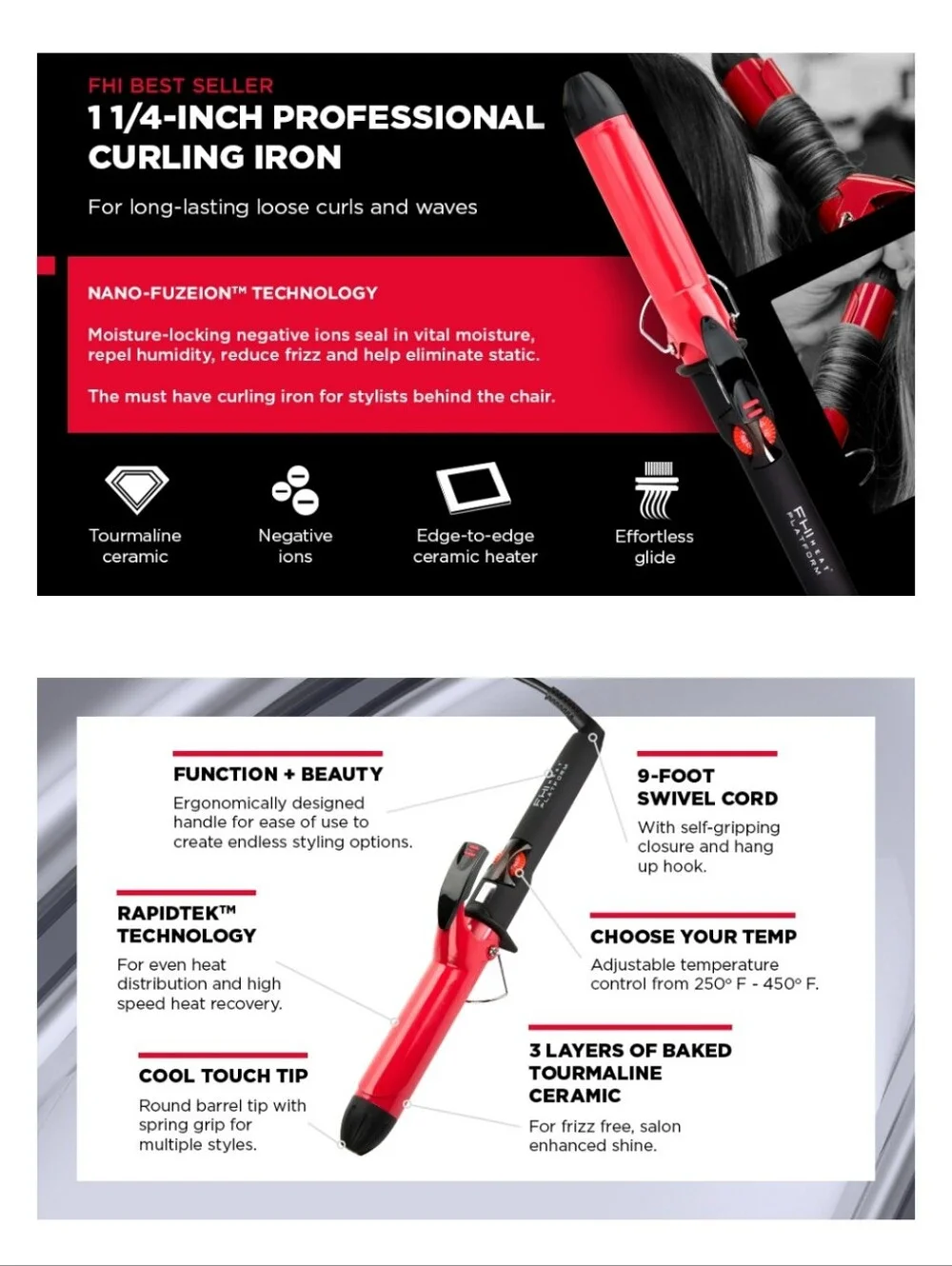 FHI HEAT PLATFORM BOUNCE PRO CURLER